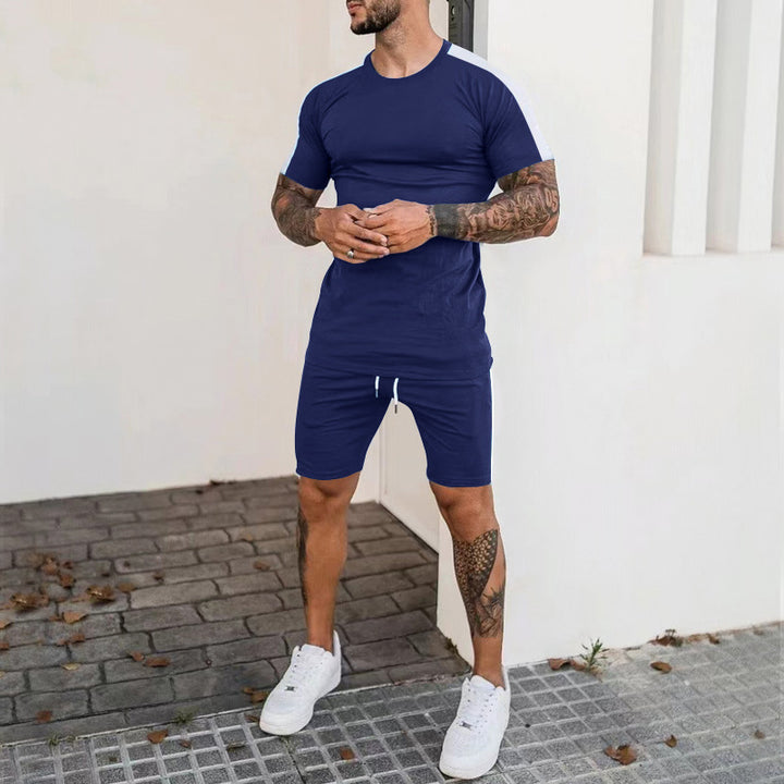 Herrer Sporty Kortærmet T-shirt og Shorts Sæt Stilla