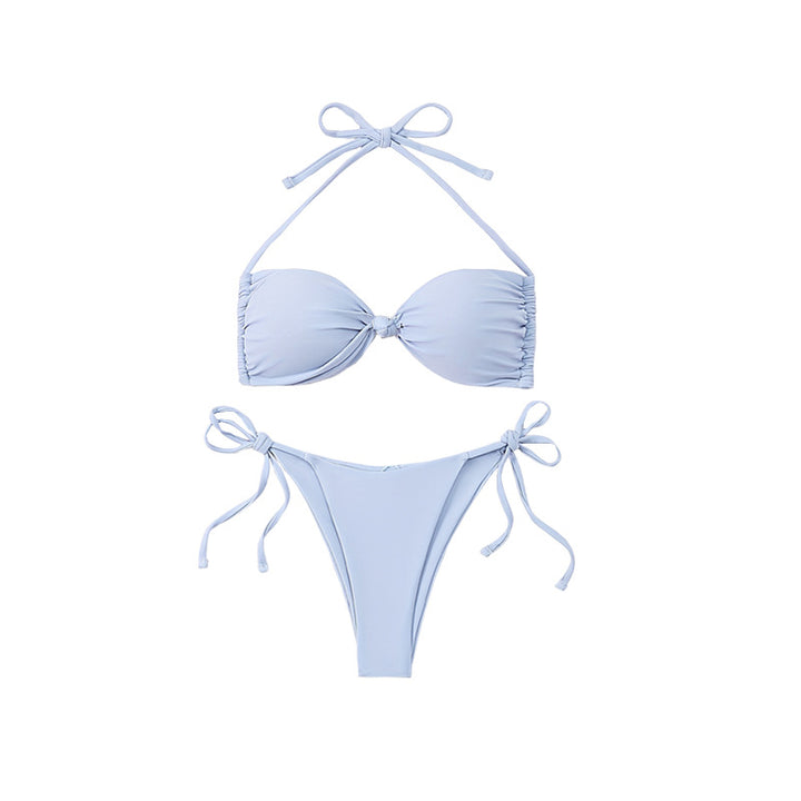 Dame Bikini-sæt med justerbare stropper og elegant sløjfe-udseende Stilla