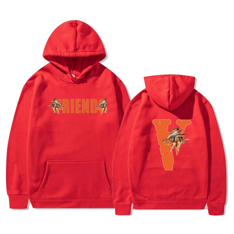 Kvinde hoodie med karakteristisk front- og rygprint Skovae