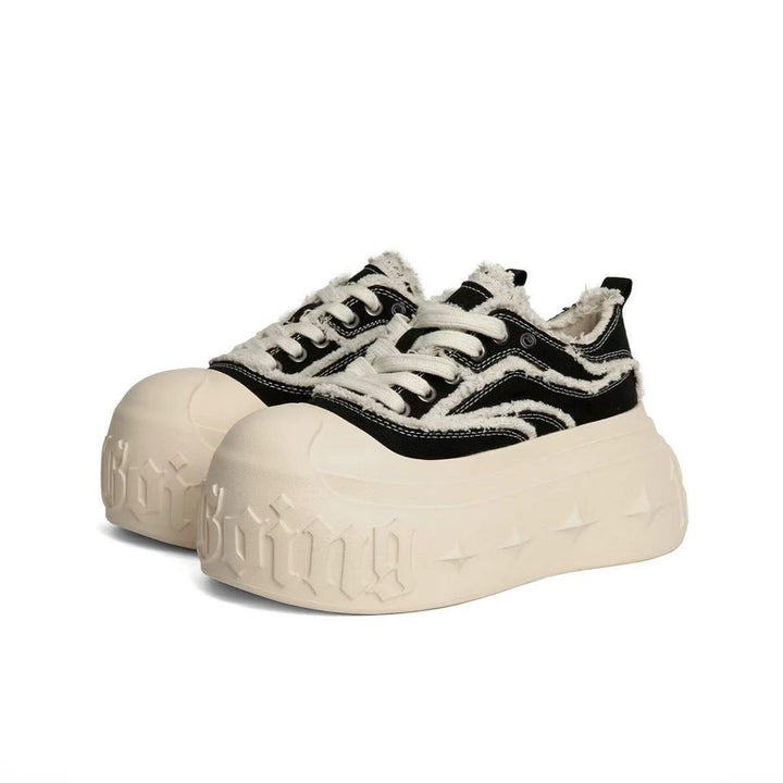 Dame platform-sneakers med iøjnefaldende design Stilla