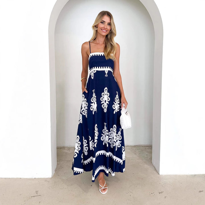 Kvindernes sommerkjole med elegant broderi Stilla