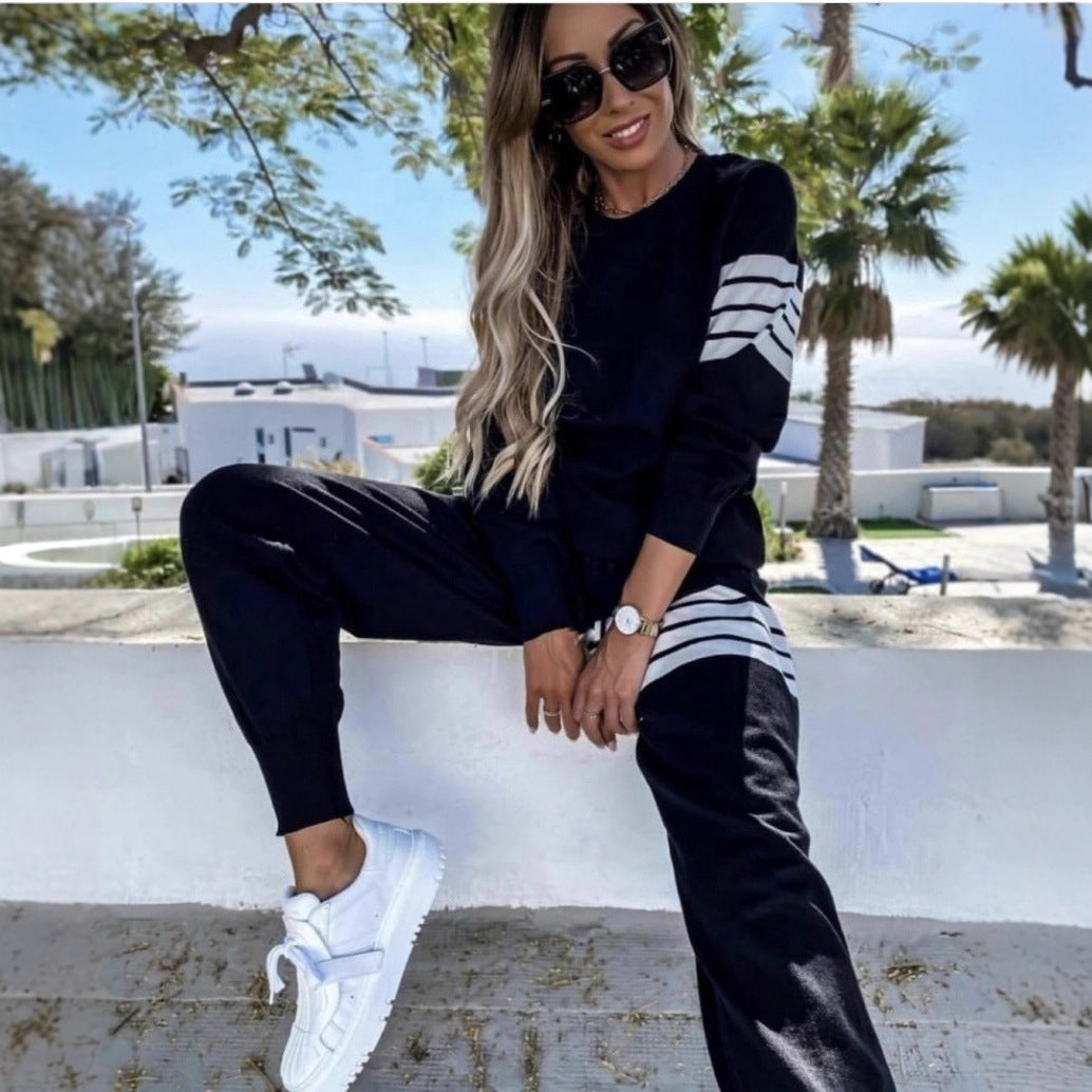 Dame Elegant og Casual Lounge Set med Loose Fit Skovae