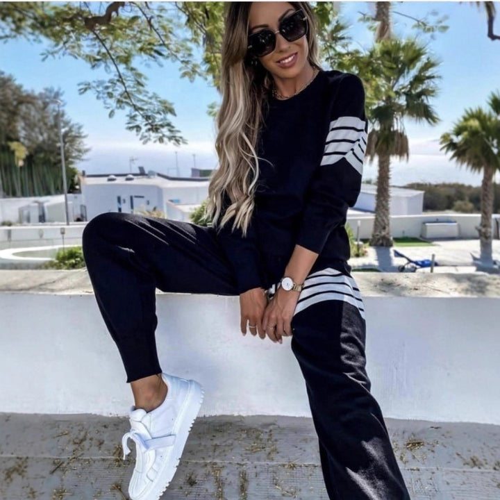 Dame Elegant og Casual Lounge Set med Loose Fit Skovae