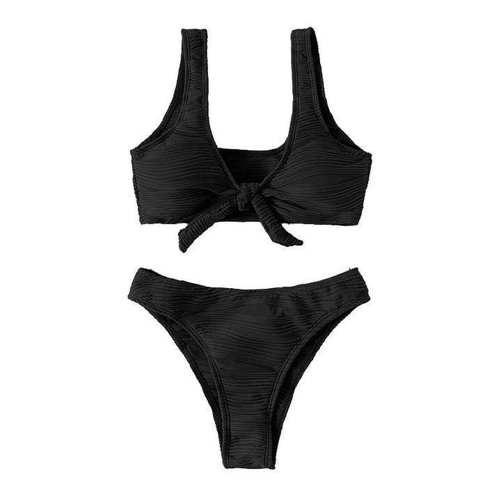 Dame Sporty bikini med knudedesign og høj komfort Skovae