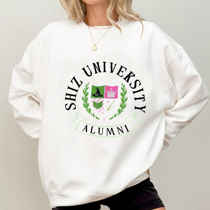 Kvinders oversized sweatshirt med universitetsmærke og afslappet pasform Stilla