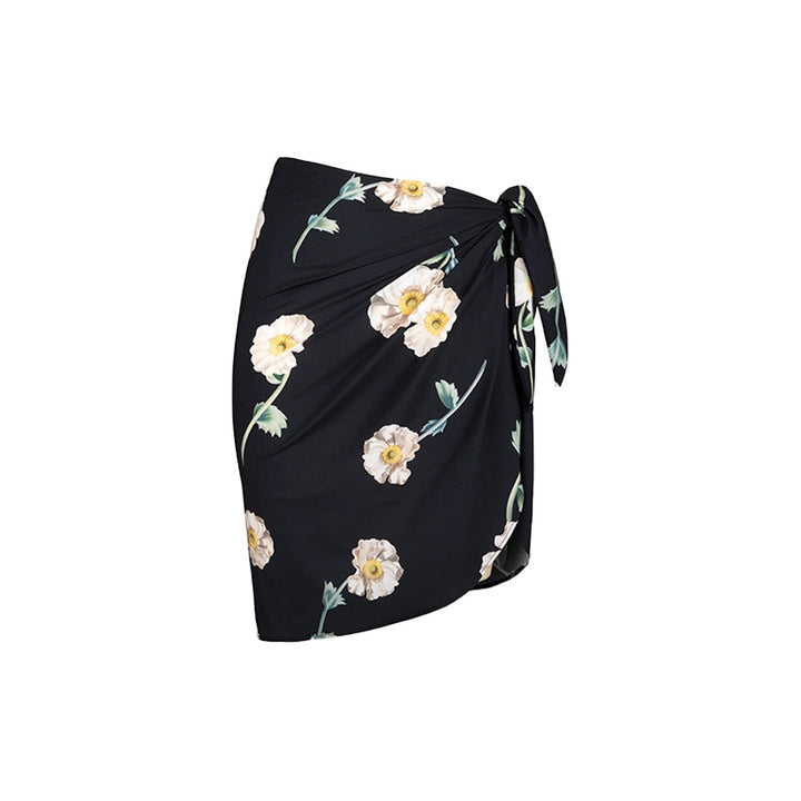 Damer one-piece badedragt med blomstrede flæsedetaljer Skovae