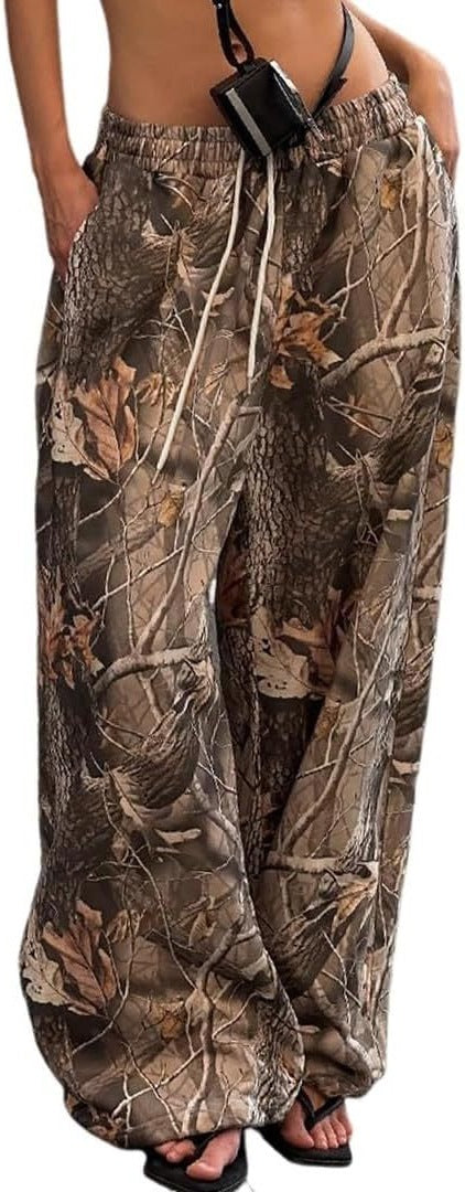 Dame Cargo-bukser i moderne camouflage-stil Stilla