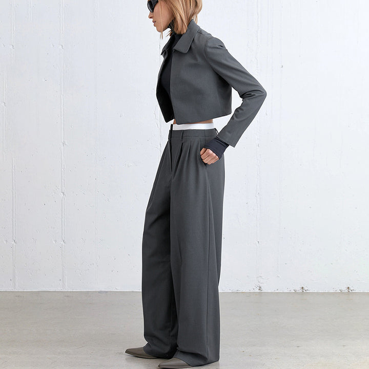 Damer elegant blazer- og bukseensemble Stilla