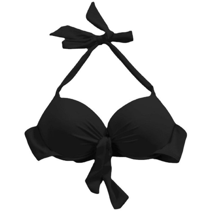 Dame Push-Up-Bikini-Top med elegant sløjfedesign Skovae