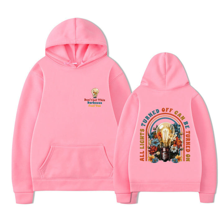 Kvinders hoodie med farverigt design og afslappet pasform Skovae