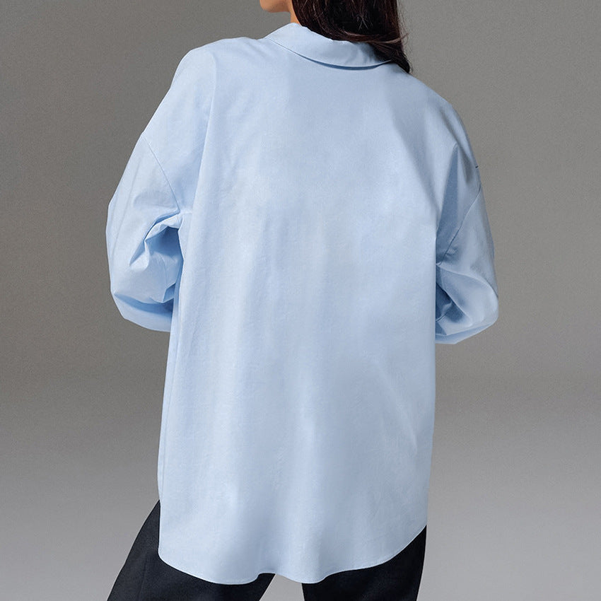 Dame Oversized Bluse med unikt snit og moderne detaljer Stilla