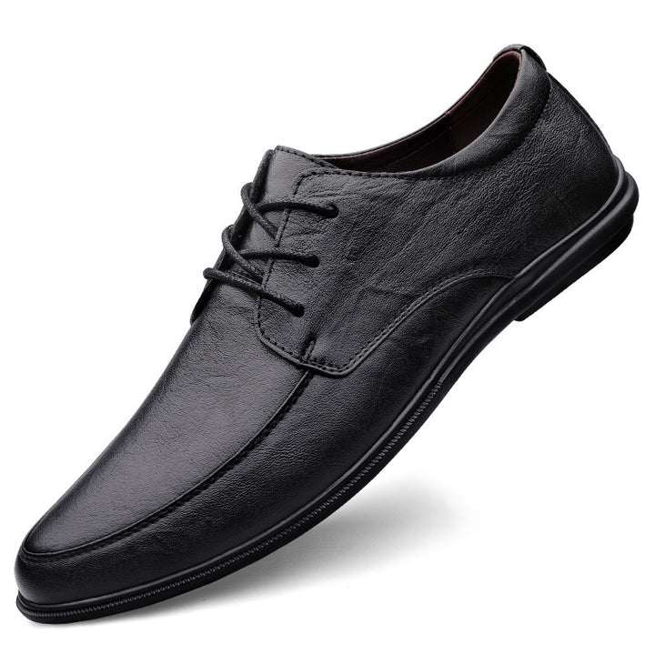 Herrer Elegante Glatte Læder Snørebåndssko Stilla