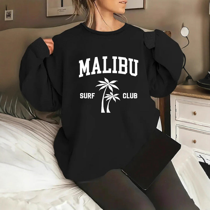 Dame sweatshirt med afslappet surf klub print Stilla