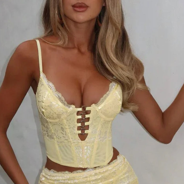 Dame Spids-Corsage-Top Stilla