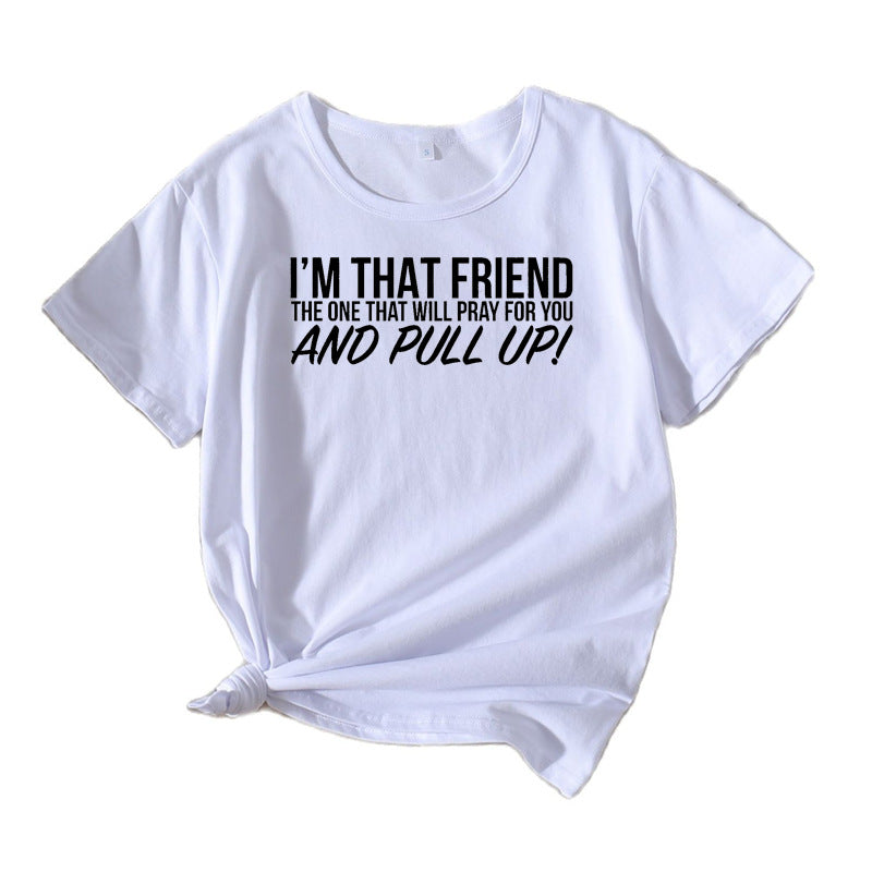 Dame Casual Statement T-shirt Stilla 1751262489