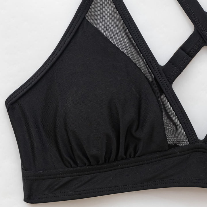 Dame Strand-Bikini-sæt med raffineret mesh og elegant snit Skovae