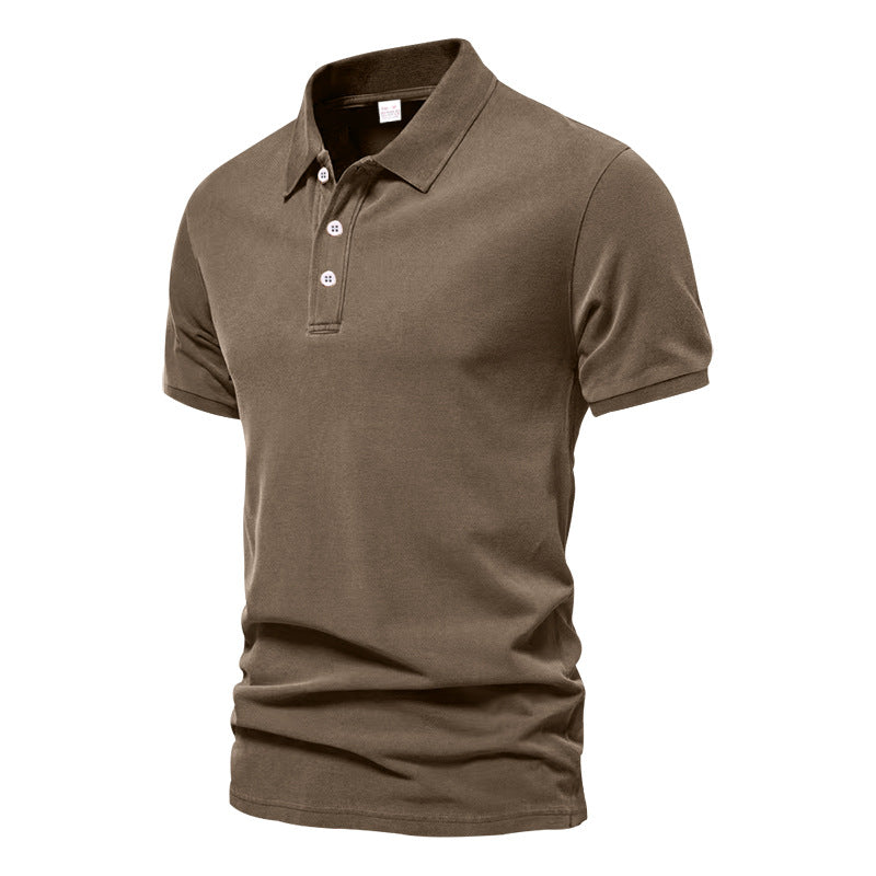 Herrer polo shirt lavet af meget åndbart bomuldsblandingsmateriale med elastiske ærmer Stilla