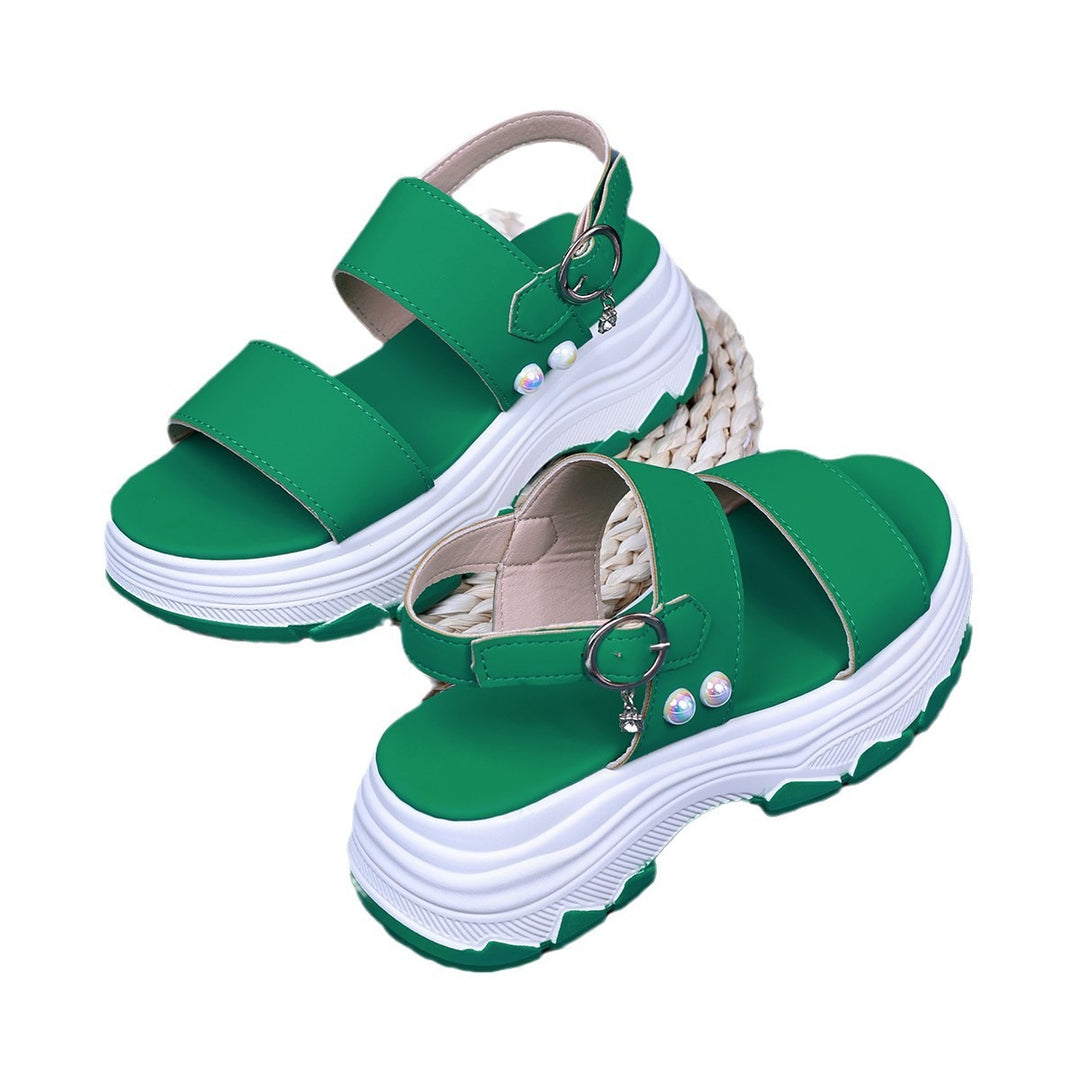 Dame Komfortable Plateau-Sandaler med brede remme og innovativ sål Stilla