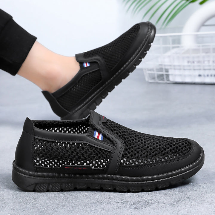 Herrer Åndbare Slip-On Løbesko med fleksibelt Mesh-Overmateriale og skridsikker Sål Stilla