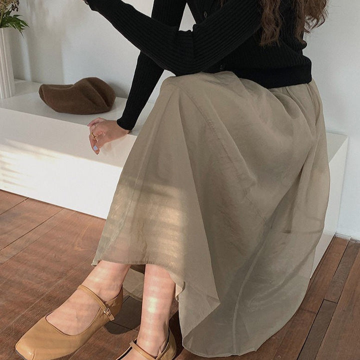 Dame Elegant flydende Maxiskørt Stilla