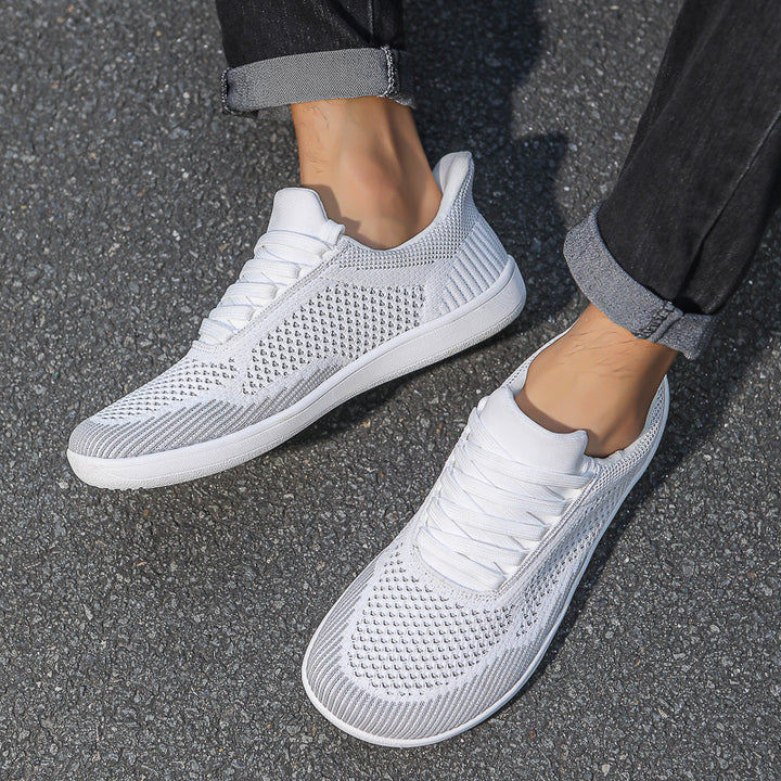 Herren nan strikket slip-on sneakers med sokke-lignende skaft og fleksibel komfortsål Skovae