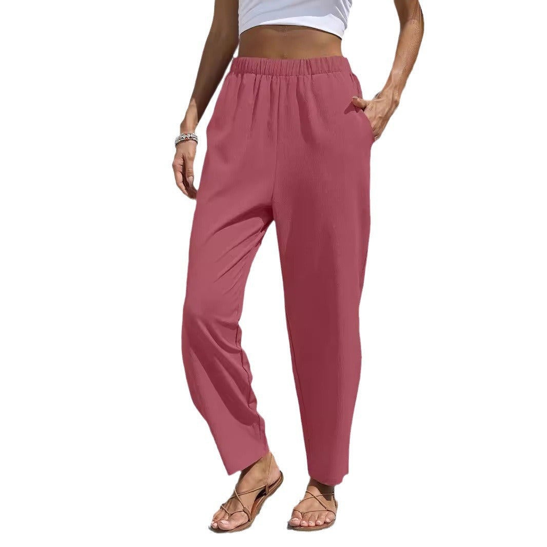 Damens brede sommershorts med elastisk linning Stilla
