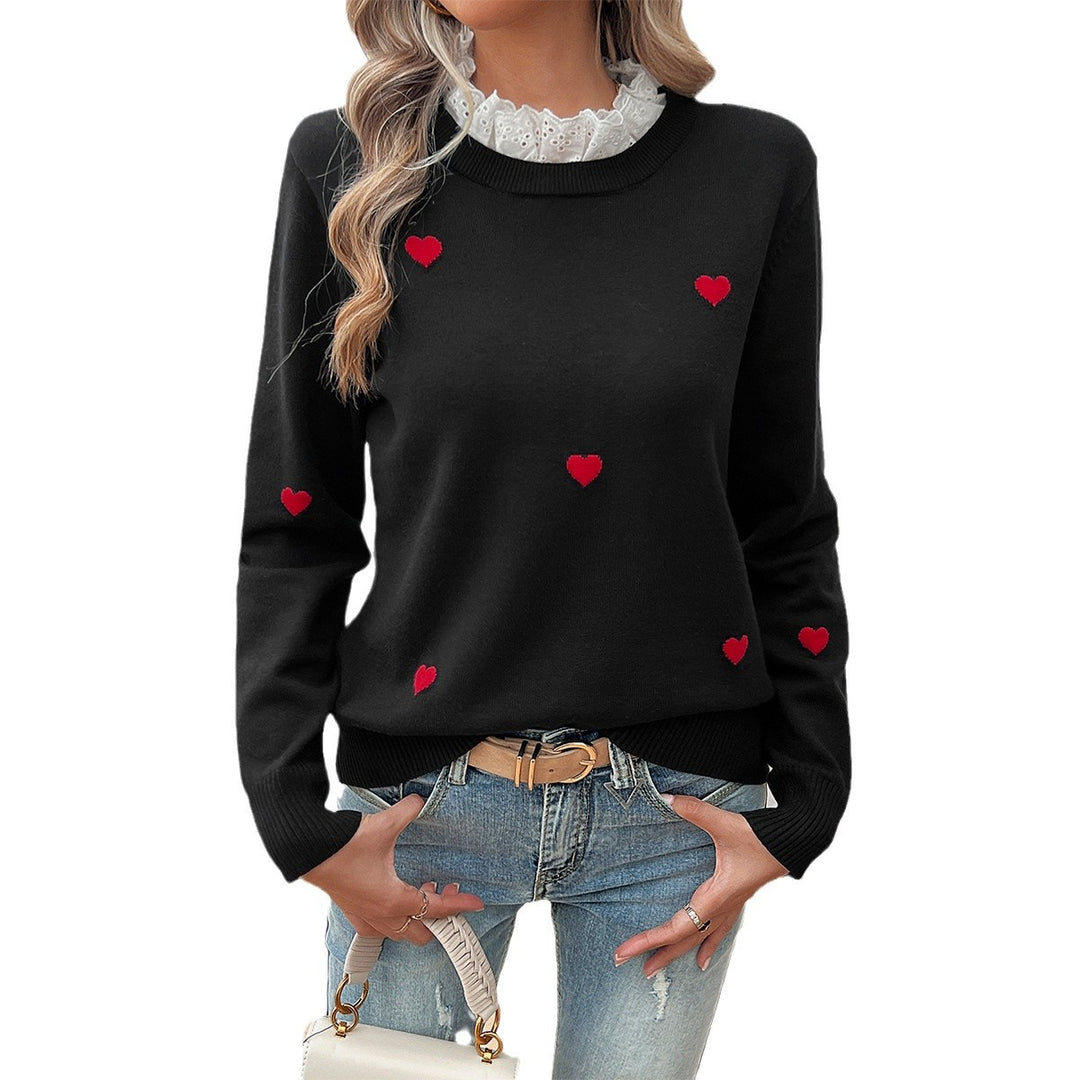 Damebluse med hjertebroderi Stilla
