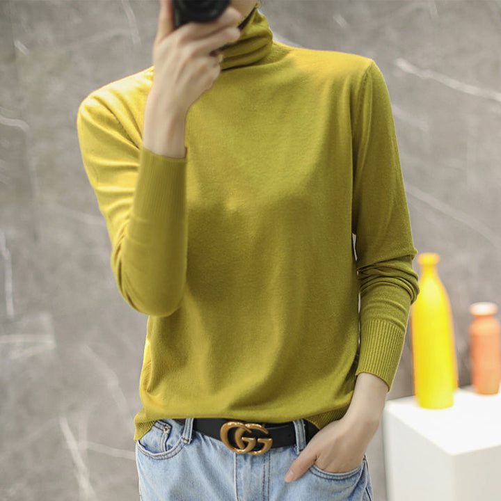 Kvindernes høj kvalitet turtleneck sweater Stilla