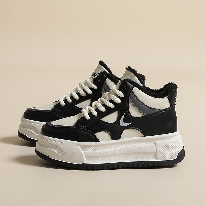 Dame Vinter Sneakers med fuzzy indersål og moderne design Stilla