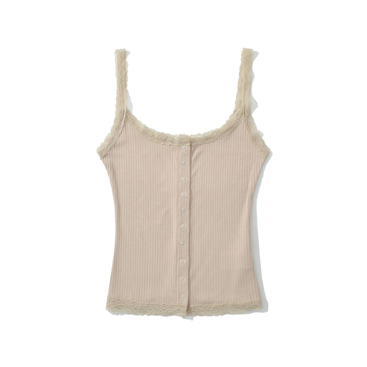Dame spids-langærmet-crop-top med knaplukning og elastisk struktur Stilla