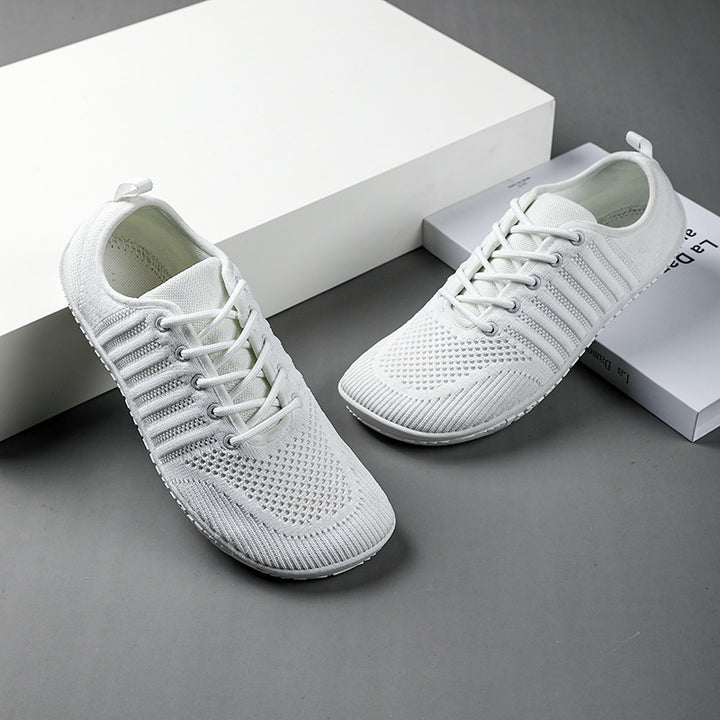 Unisex nan åndbar strik-sneaker med hukommelsesskumsindlæg og fleksibel gummi-sål Skovae