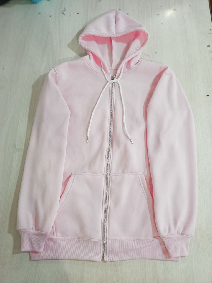 Dame oversized hoodie jakke med praktiske lommer Skovae
