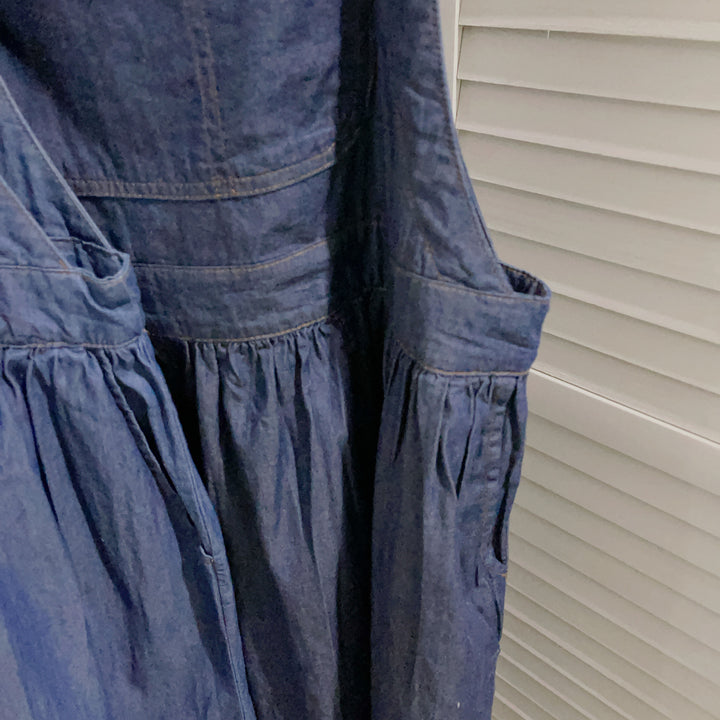 Femme justerbar Denim Kjole Maxikjole Stilla