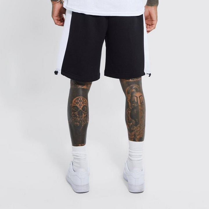Herrer Sportlige Shorts med kontrasterende design og snøre Stilla