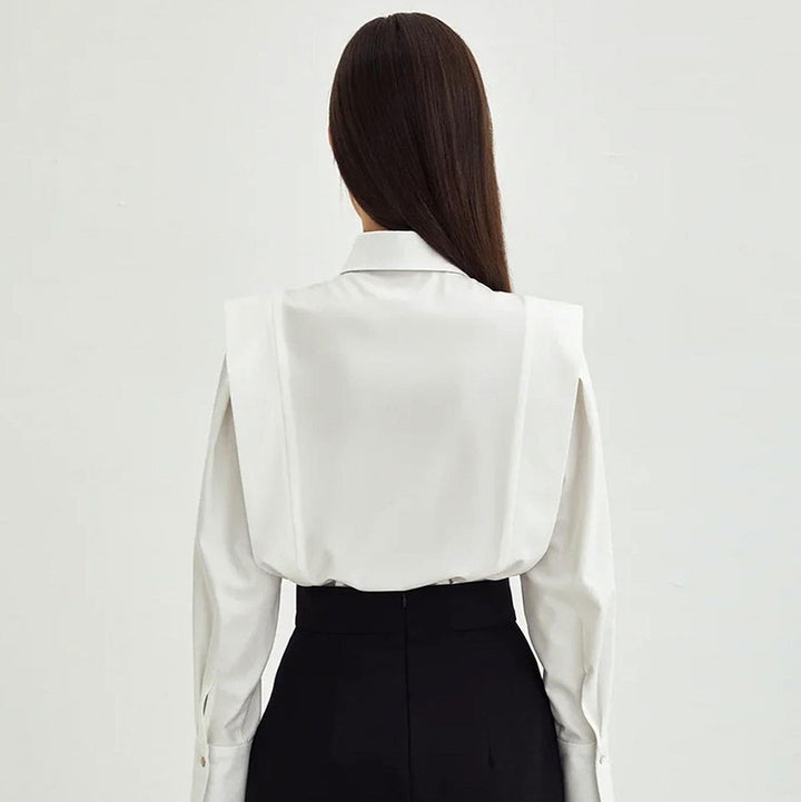 Dame Elegant Bluse med voluminøse ærmer og struktureret design Stilla