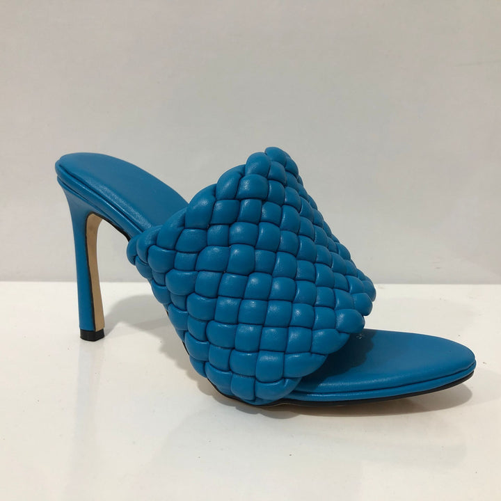 Femme Woven Højhælede Slide Mules Stilla