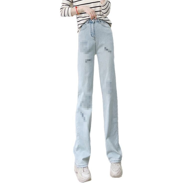 Dame Løst skåret Høj Talje Jeans med nostalgisk Vasket-Effekt Stilla