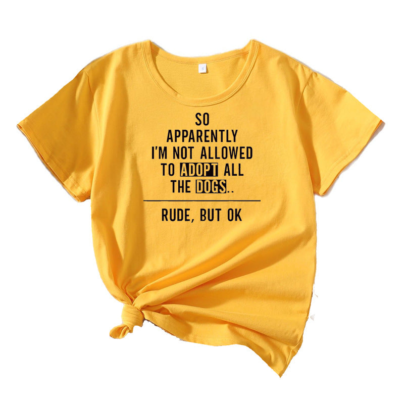 Kvinder komisk hundeelsker grafik T-shirt Stilla