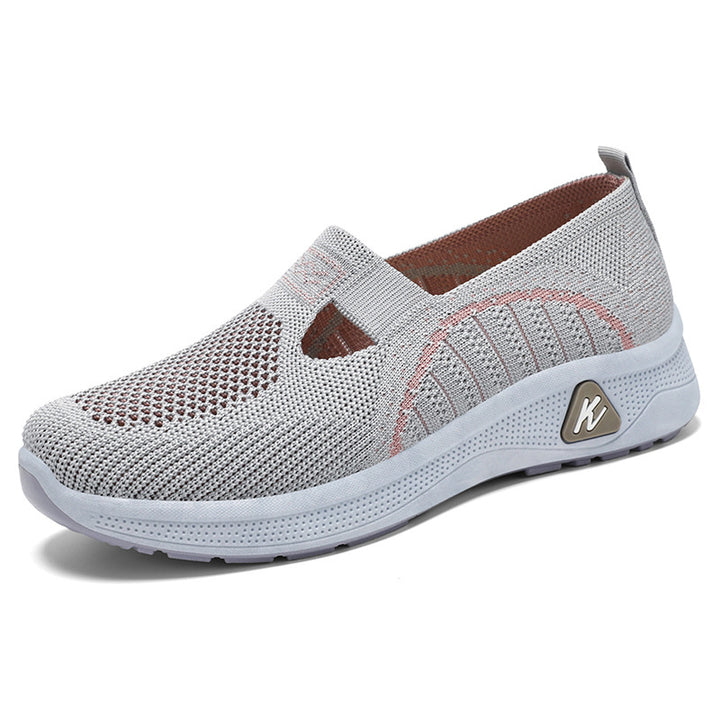 Dame Lettere og åndbare Sneakers med elastisk Slip-On Design Stilla