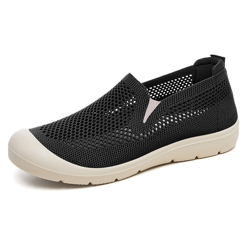 Dame Åndbare Slip-On Fritidssko med Mesh-overflade og skridsikker Sål Stilla