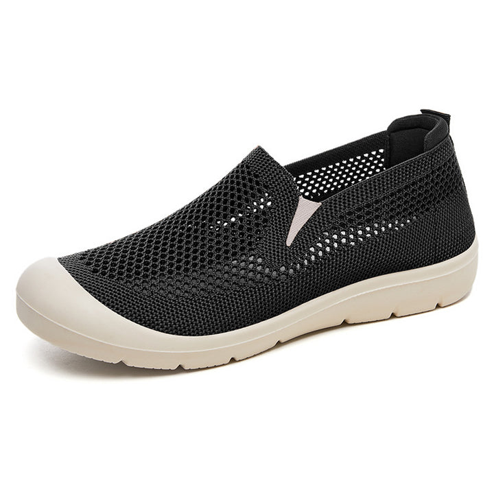 Dame Åndbare Slip-On Fritidssko med Mesh-overflade og skridsikker Sål Stilla