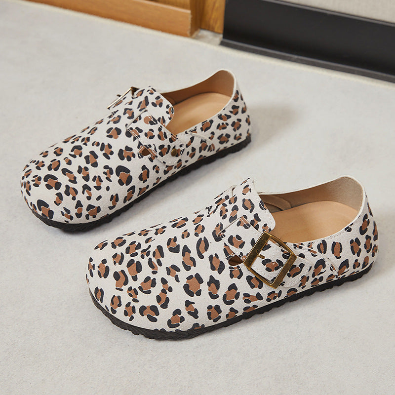 Dame Bekvemme Clogs med moderne Leopardmønster Stilla