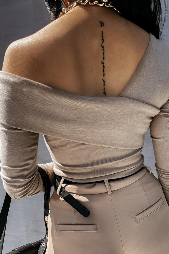 Damer Off-Shoulder Draperet Top Stilla