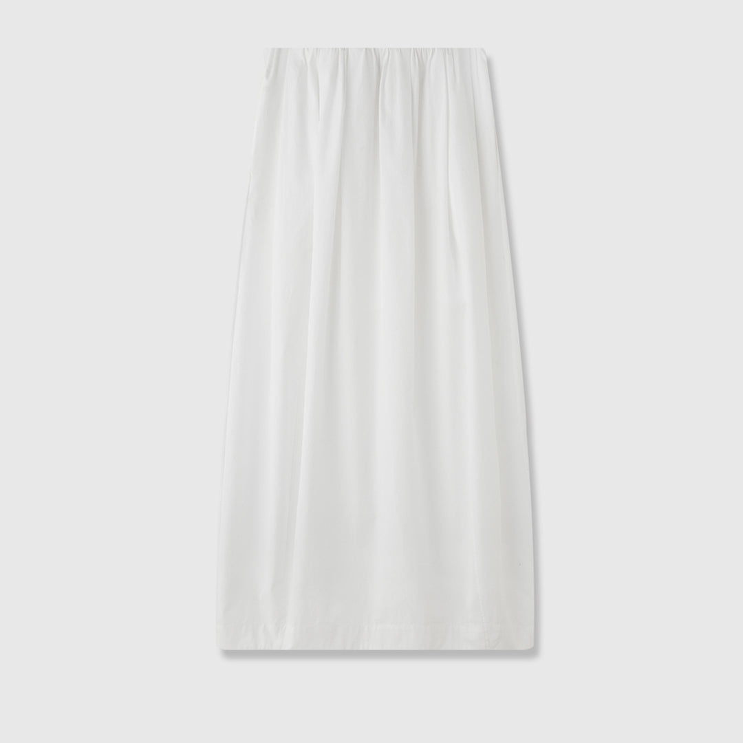 Dame Maxi-nederdel med elastisk talje og elegant fald Stilla