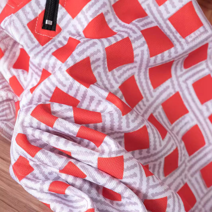 Herrer sporty kortærmet skjorte og shorts-sæt med moderne lynlås Stilla