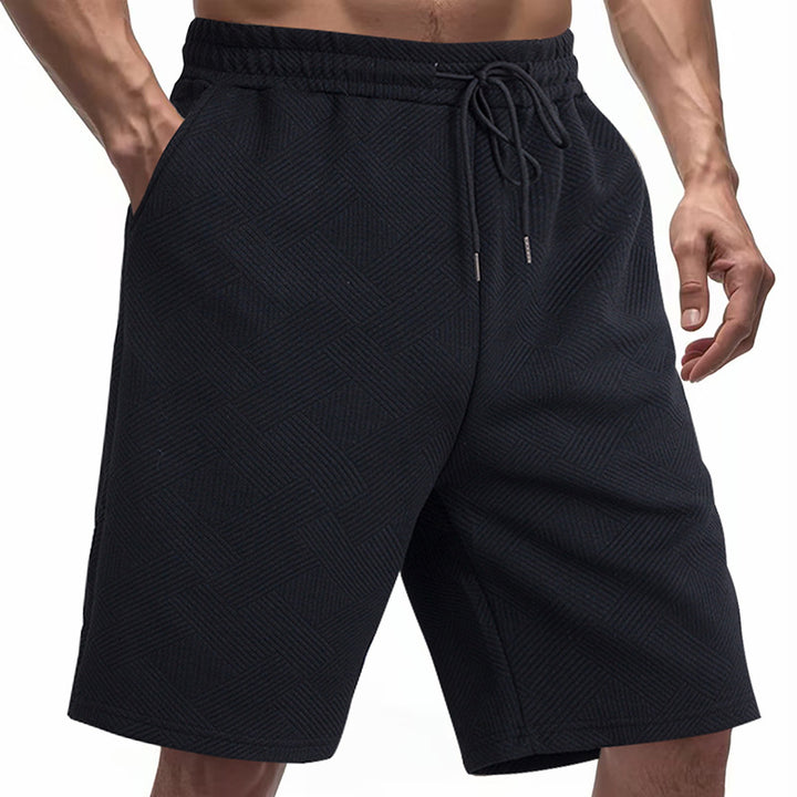 Herrer sporty shorts med struktureret design og elastisk talje Stilla