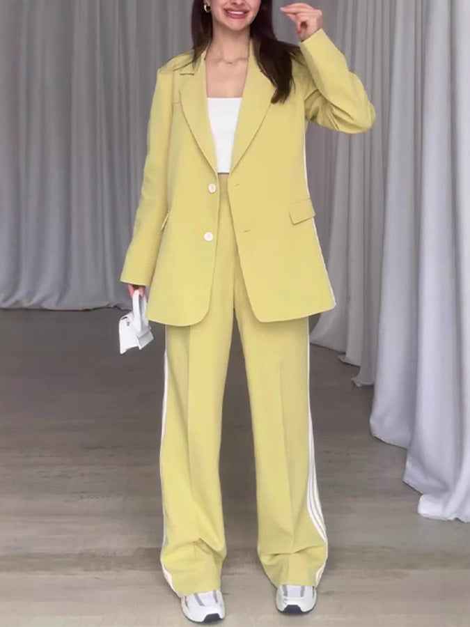 Dames elegant blazer ensemble med sporty accenter Stilla