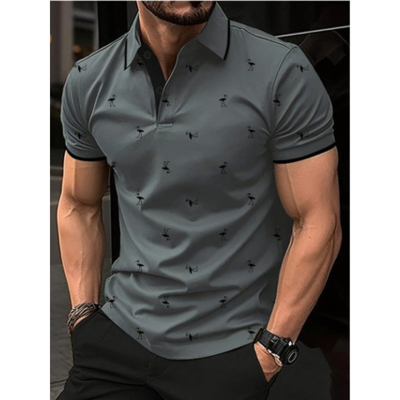 Herrer Fritid Trykt Polo-Shirt Stilla