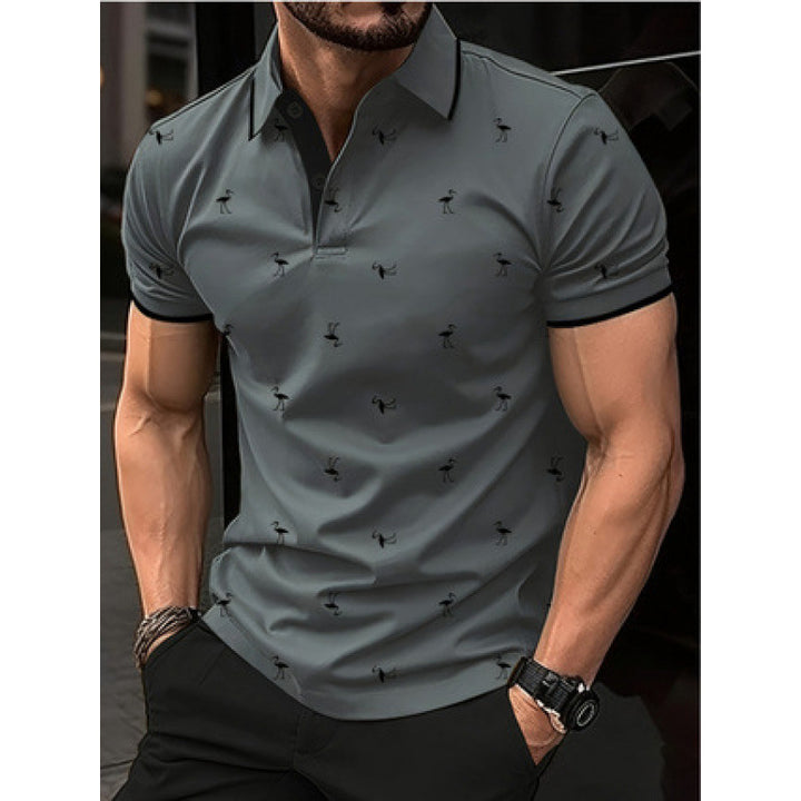 Herrer Fritid Trykt Polo-Shirt Stilla
