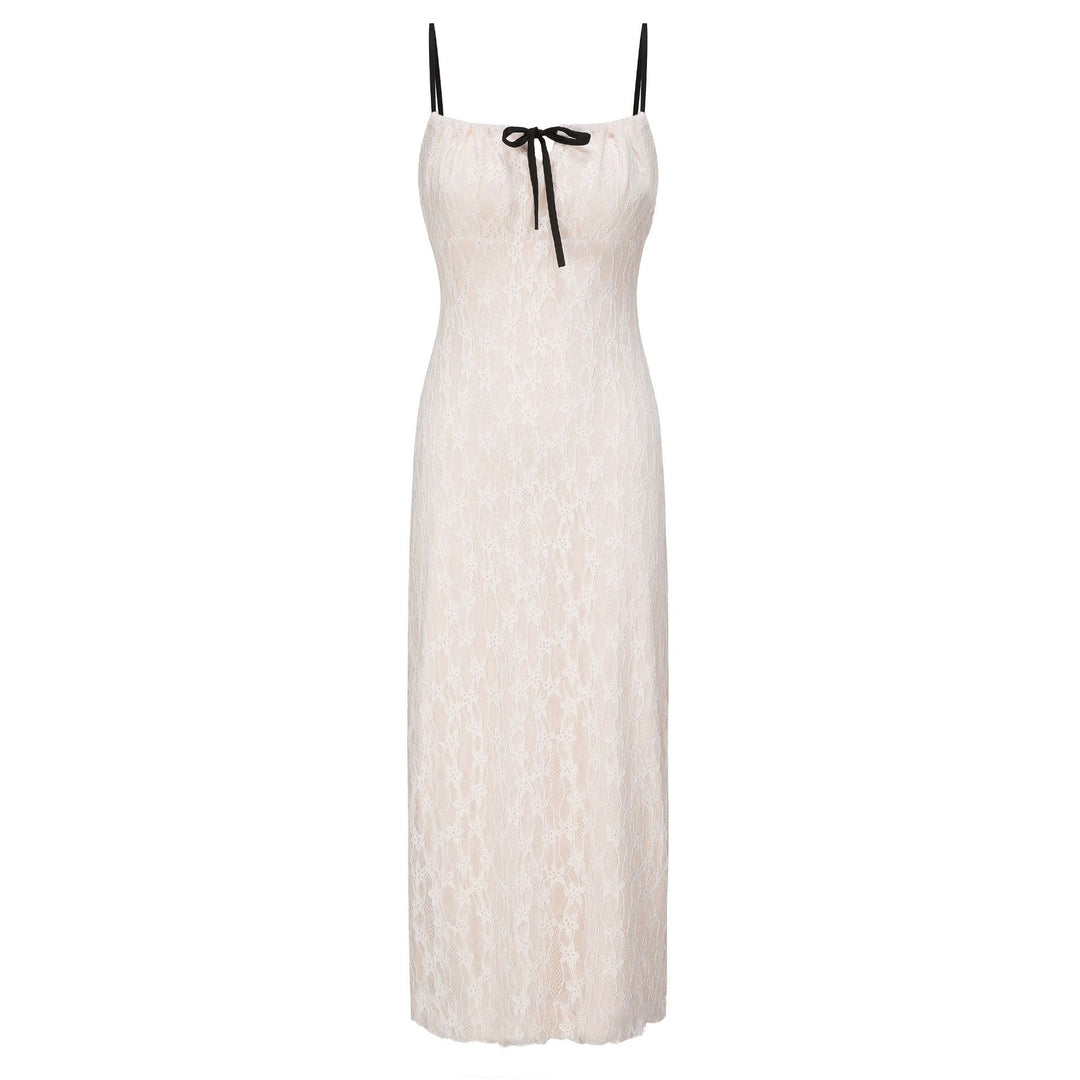 Femme Elegante Spidse Maxi Kjole Stilla
